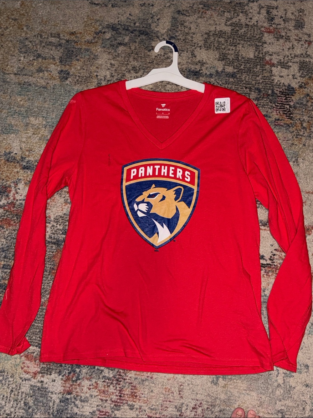 Florida Panthers brand new Long-Sleeve V-Neck Tee